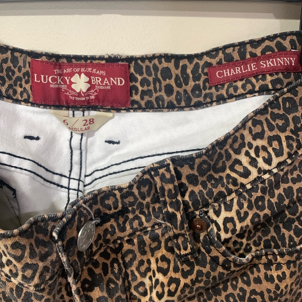 Lucky Leopard print jeans